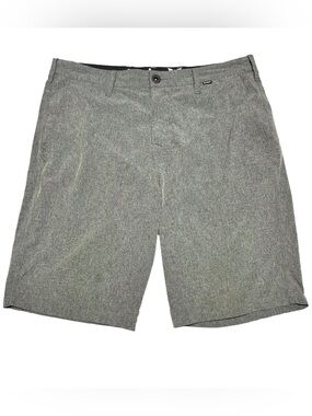 HURLEY Hybrid Golf Surf Walk Shorts Gray Techwear Minimalist Utility
